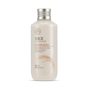 the face shop rice ceramide moisturizing toner - rice extract rice toner for face - strengthens skin barrier - hydrating targets dryness - lightweight face moisturizer - glow essence korean skin care