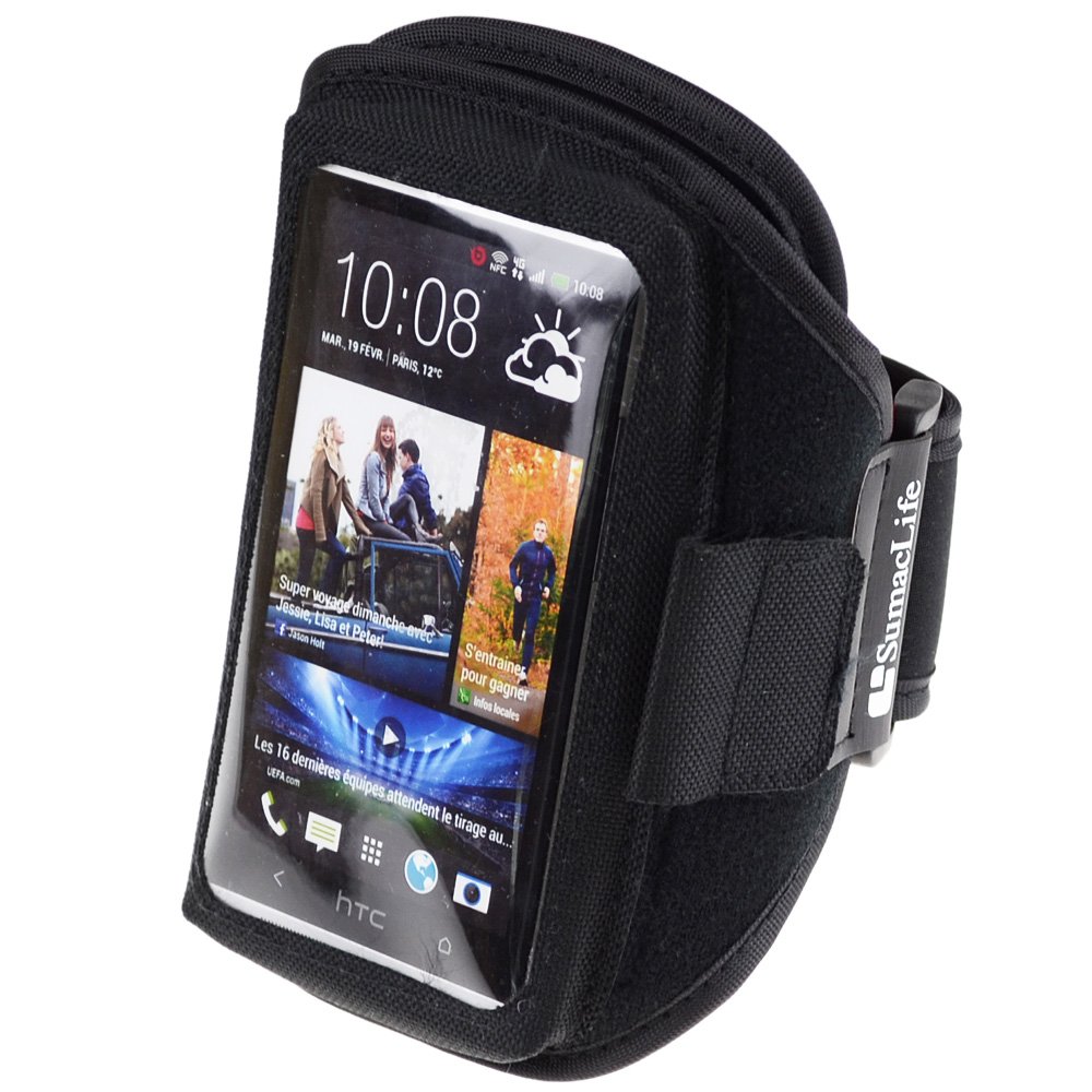 Workout Cellphone Armband Holster Compatible with Panasonic P85 Nxt / P90 / P95 / P101 / P100 / Eluga Ray 530 / X1 Pro/Ray 550 / Sony Xperia XZ2 Compact / XZ2 / L2 / XA2