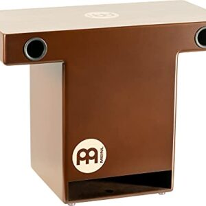 Meinl Slaptop Cajon Box Drum with Internal Snares and Forward Projecting Sound Ports - NOT MADE IN CHINA - Walnut Playing Surface, 2-YEAR WARRANTY (TOPCAJ2WN)