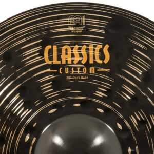 Meinl 20" Ride Cymbal - Classics Custom Dark - Made in Germany, 2-YEAR WARRANTY (CC20DAR)