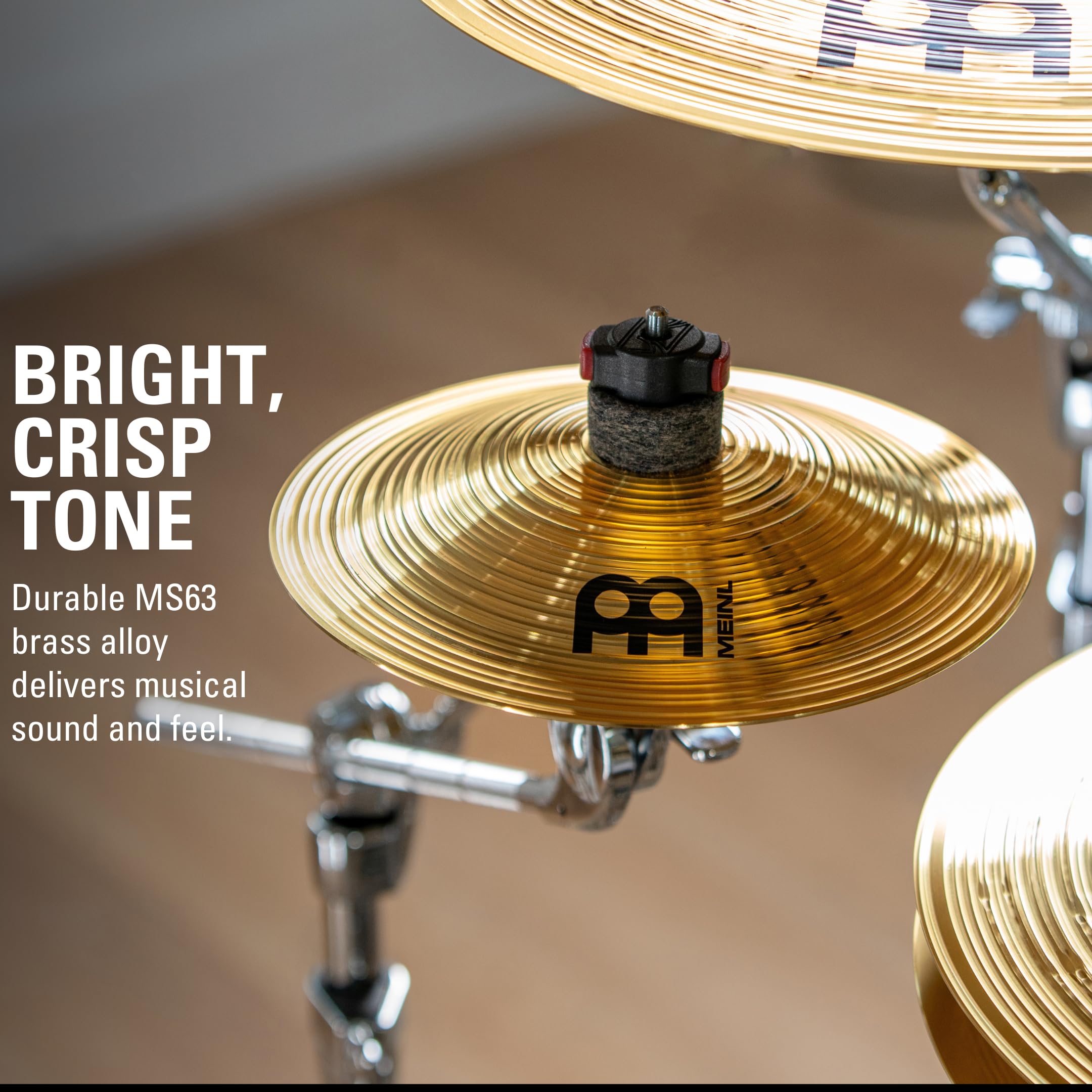 Meinl 8" Bell - HCS Traditional Finish Brass for Drum Set, Made In Germany, 2-YEAR WARRANTY (HCS8B)