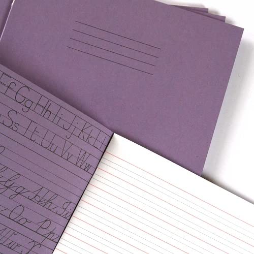 Silvine 165 x 203 mm Handwriting Book (Pack of 25), Purple