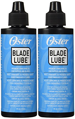 Oster Blade Lube Premium Lubricating Oil for Clippers and Blades Hair Clippers Trimmers And Groomers (Pack of 2 - 4oz per bottle)