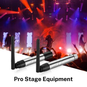 Donner DMX512 Wireless 3 Receivers with Light Dome & 1 Transmitter Stage Lighting Control for LED Stage Disco Party Bar Lighting, Dfi DJ 2.4G Wireless DMX Controller 4PCS