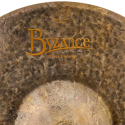 Meinl Cymbals Byzance 12" Extra Dry Splash — Made in Turkey — Hand Hammered B20 Bronze, 2-Year Warranty, B12EDS, inch