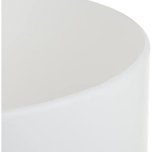 Umbra Touch Waste Can, Small Trash Can with Lid, Swing Lid Waste Basket, Garbage Can with Lid for Washroom/Bathroom, White