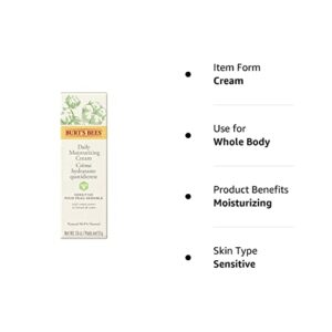 Burt's Bees Sensitive Daily Moisturizing Cream 1.8 oz (Pack of 2)