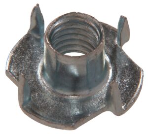 the hillman group 2506 1/4-20-inch x 7/16”-inch x 3/4"-inch pronged tee nut, 16-pack