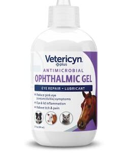 Vetericyn Plus Ophthalmic Eye Gel for Horses | Eye Ointment Alternative to Lubricate and Relieve Horse Eye Irritations, Safe for All Animals. 3 ounces