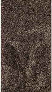 SAFAVIEH California Shag Collection Accent Rug - 2'3" x 5', Mushroom, Non-Shedding & Easy Care, 2-inch Thick Ideal for High Traffic Areas in Entryway, Living Room, Bedroom (SG151-8181)