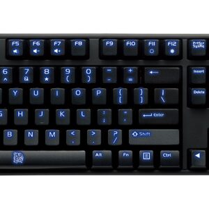 Tt eSPORTS Thermaltake Tt e Sports Poseidon Z Blue Switches with 4-Level Brightness Blue LED Mechanical Gaming Keyboard KB-PIZ-KLBLUS-06