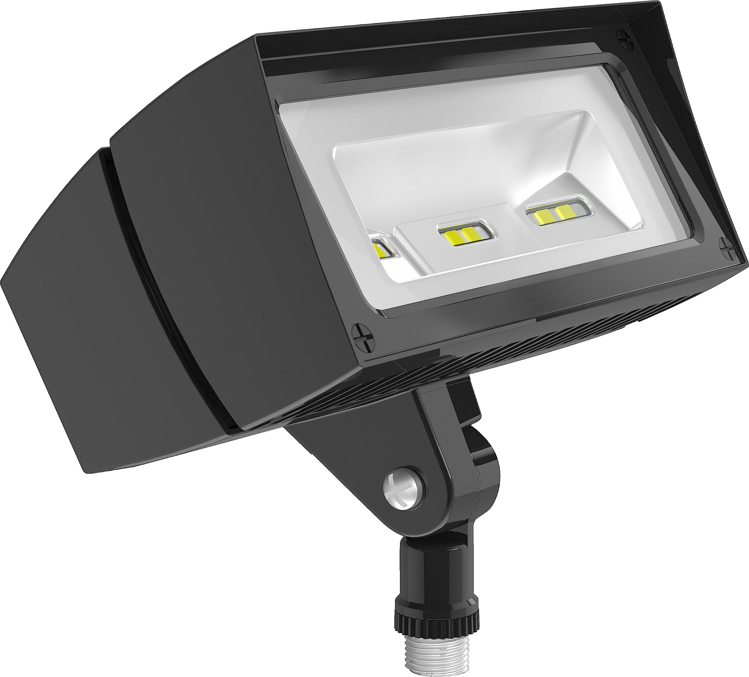 RAB Lighting FFLED18 LED Floodlight For Landscapes/Facades/Security Lighting, 18W, 2400LM, Swivel Arm, 5000K Color Temp, Ultra-Efficient, 7H x 6V Beam Spread, Residential or Commercial Use