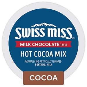 swiss miss milk chocolate hot cocoa, keurig single-serve hot chocolate k-cup pods, 72 count