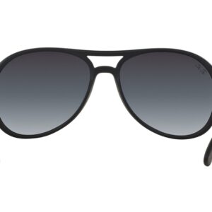 Ray-Ban Men's RB4201 Alex Square Sunglasses, Rubber Black/Light Grey Gradient Dark Grey, 59 mm