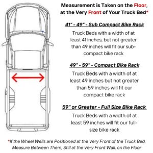 5 Bike Rack for Truck Bed -5 Standard Tire Bike Rack for Full Size Trucks -Effortless Wheel Mount, Skip Front Tire Removal, Drill-Free Installation -Bike Transport Rack Ideas