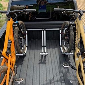 5 Bike Rack for Truck Bed -5 Standard Tire Bike Rack for Full Size Trucks -Effortless Wheel Mount, Skip Front Tire Removal, Drill-Free Installation -Bike Transport Rack Ideas