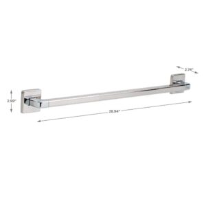 Delta Faucet 41924 Wall Mounted Modern Angular 24" x 1.25" ADA Decorative Grab Bar in Chrome