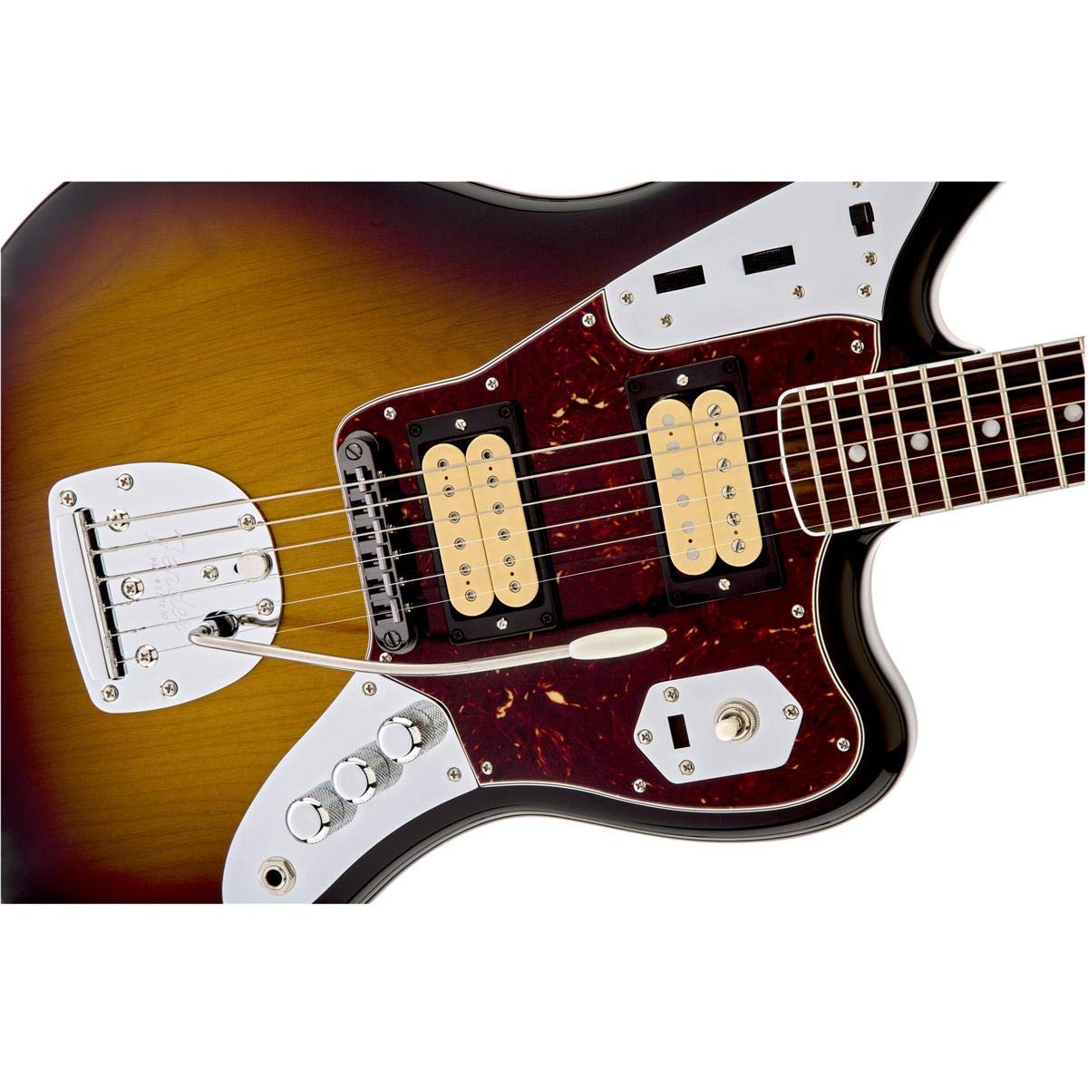 Fender Kurt Cobain Jaguar Electric Guitar, with 2-Year Warranty, 3-Color Sunburst, Rosewood Fingerboard