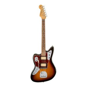 fender kurt cobain jaguar electric guitar, with 2-year warranty, 3-color sunburst, rosewood fingerboard, left-handed