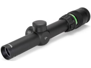 trijicon tr24-c-200071 accupoint 1-4x24mm riflescope, 30mm main tube, standard duplex crosshair retocle with green dot, matte black