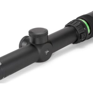 Trijicon TR24-C-200071 AccuPoint 1-4x24mm Riflescope, 30mm Main Tube, Standard Duplex Crosshair Retocle with Green Dot, Matte Black