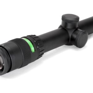 Trijicon TR24-C-200071 AccuPoint 1-4x24mm Riflescope, 30mm Main Tube, Standard Duplex Crosshair Retocle with Green Dot, Matte Black