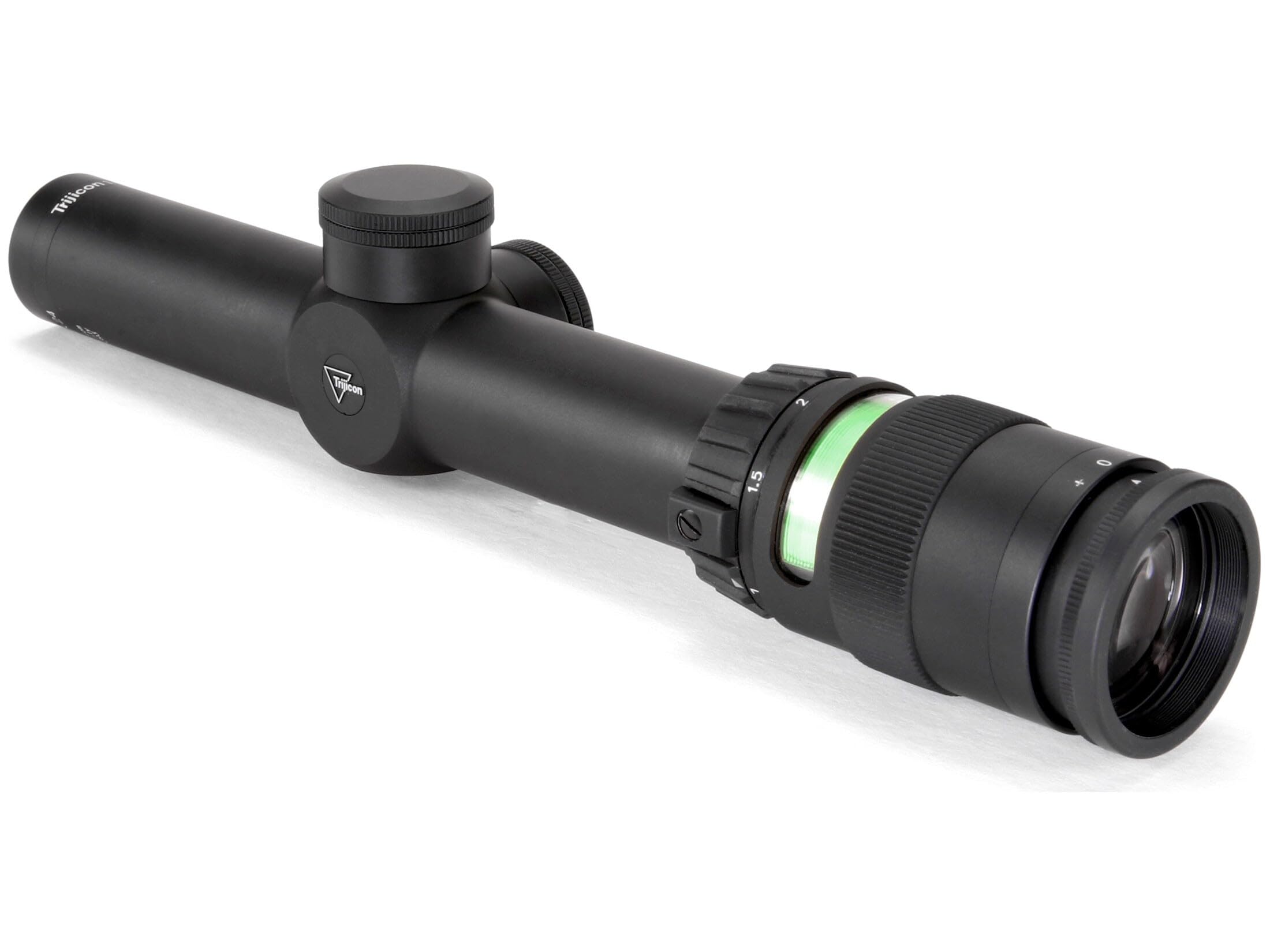 Trijicon TR24-C-200071 AccuPoint 1-4x24mm Riflescope, 30mm Main Tube, Standard Duplex Crosshair Retocle with Green Dot, Matte Black