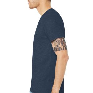 Bella+Canvas Unisex Jersey Short Sleeve Tee, Heather Navy, X-Large