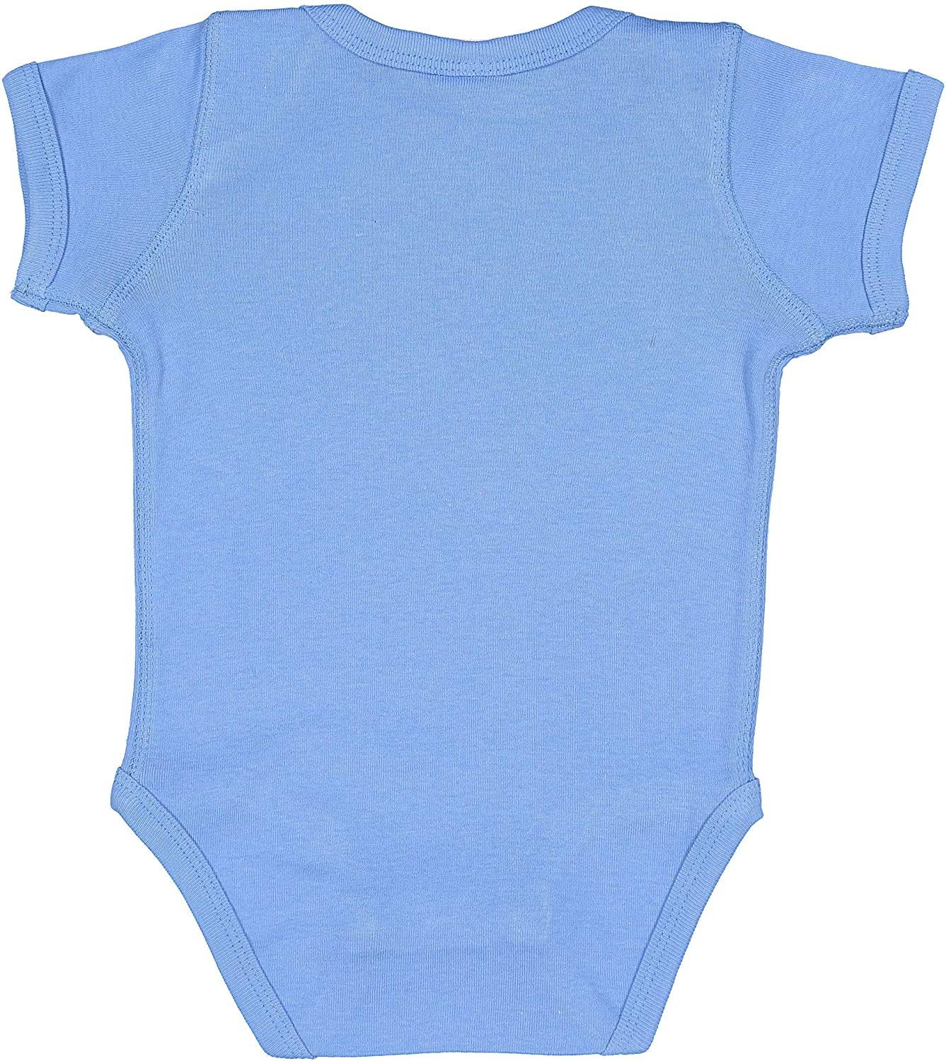 Rabbit Skins Baby Bodysuit Girl & Boy | Newborn 0-3 Months to 24 Month Toddler, Snap Easy Closure, Carolina Blue, 12 Months