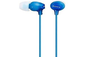 sony earphones - blue