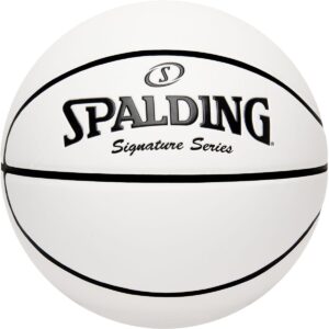 spalding signature series autograph basketball, faux leather, 23.2"l x 23"w x 24.8"h