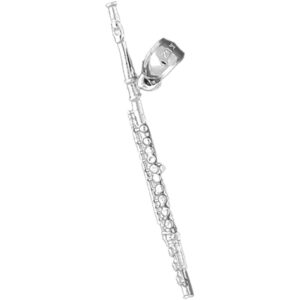 jewels obsession flute pendant | sterling silver 925 flute pendant - 44 mm