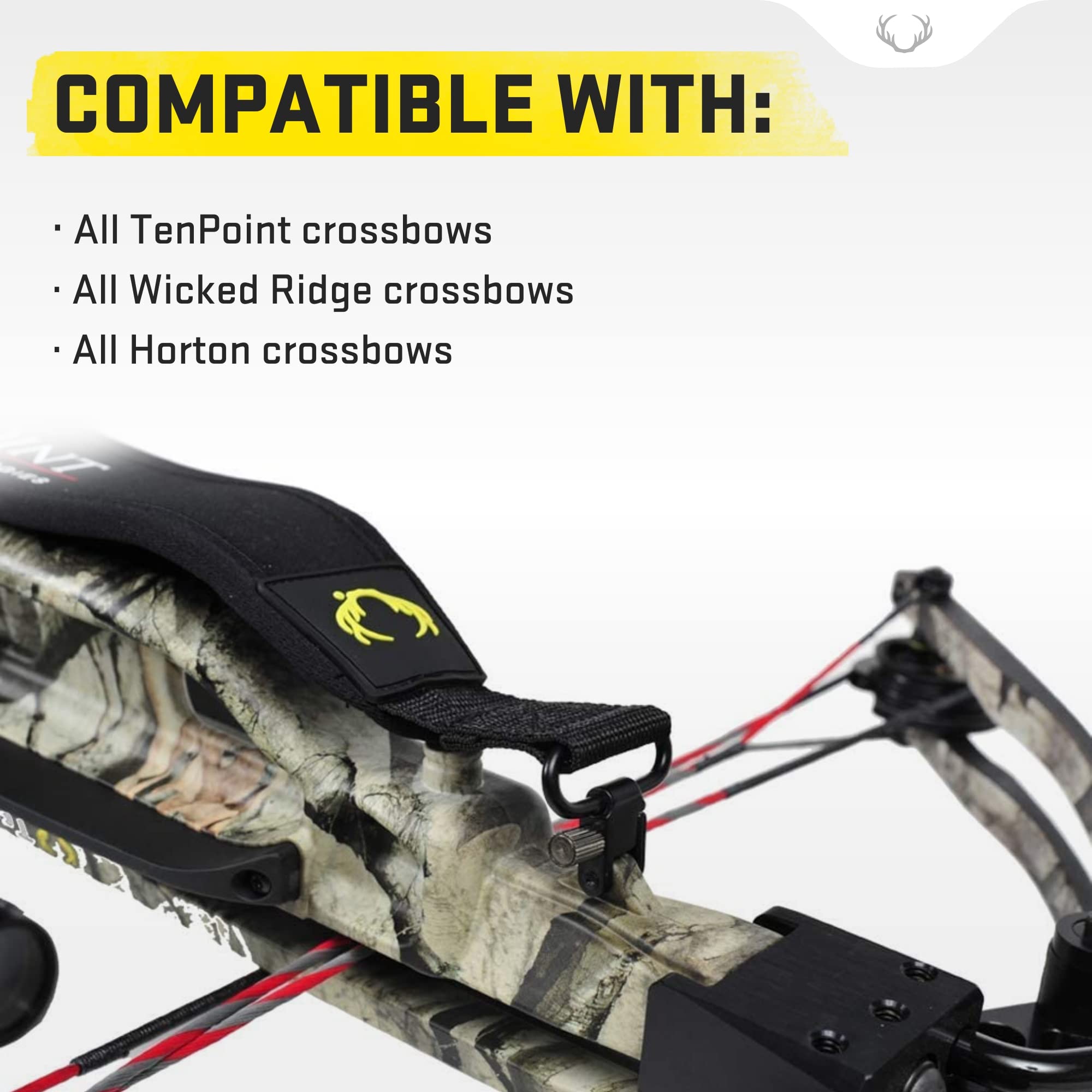 TenPoint Neoprene Sling - Adjustable 1.25” Shoulder Strap with Thumb Loop - Compatible with All TenPoint, Wicked Ridge & Horton Crossbows