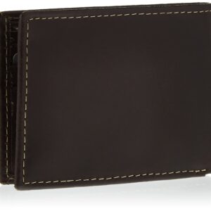 Timberland mens Sportz Quad Leather Passcase Wallet , Dark Brown, One Size