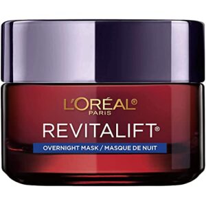 l'oreal paris revitalift triple power anti-aging overnight mask, pro retinol, hyaluronic acid & vitamin c, reduce wrinkles 1.7 oz