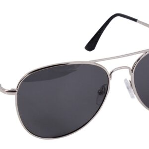 Rothco 58mm Polarized Wayfarer Sunglasses (Chrome/Smoke)