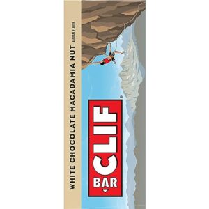 Clif Bar - White Chocolate Macadamia Nut Flavor - Made with Organic Oats - 9g Protein - Non-GMO - Plant Based - Energy Bars - 2.4 oz. (6 Pack)