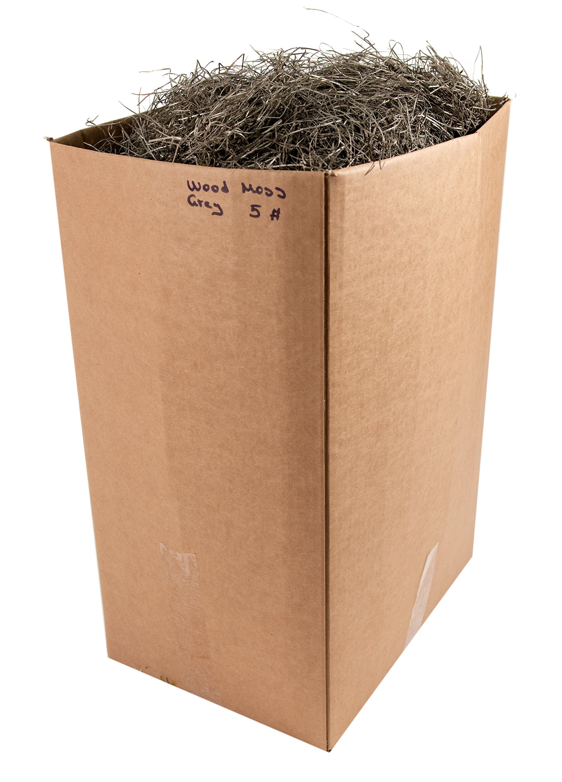 SuperMoss (21620 Aspen Wood Moss (Excelsior), Grey, 5lbs