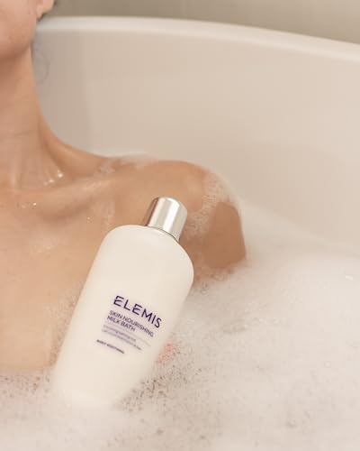 ELEMIS Skin Nourishing Milk Bath | Creamy Bathing Milk Enriches, Conditions and Softens Extra Dry Skin with Camellia Oil and Oat Extract | 13.5 Fl Oz