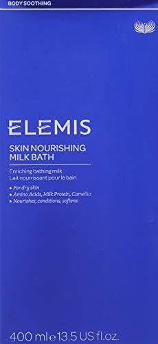 ELEMIS Skin Nourishing Milk Bath | Creamy Bathing Milk Enriches, Conditions and Softens Extra Dry Skin with Camellia Oil and Oat Extract | 13.5 Fl Oz