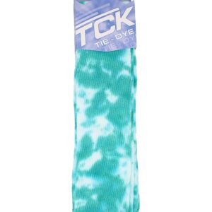 Tie Dye Multisport Tube Socks (Teal/White, Medium)