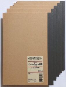 muji notebook a5 6mm rule 30sheets - pack of 5books