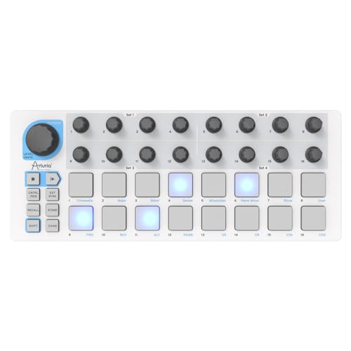 Arturia - BeatStep - Compact MIDI Controller & Sequencer with Creative Software for Recording - 16 Pads, 16 Encoders