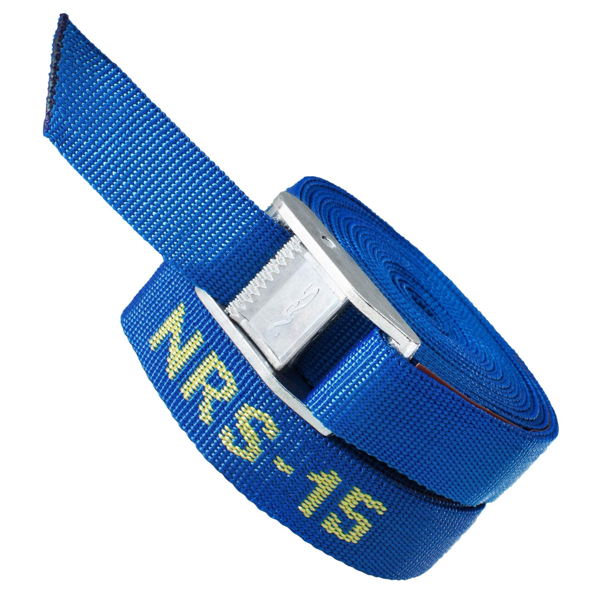 NRS 1" Long Heavy Duty Tie Down Boating and Kayaking Strap, 15 Feet Long (Pair)