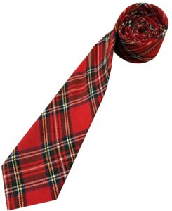 men's scottish royal stewart tartan neck tie