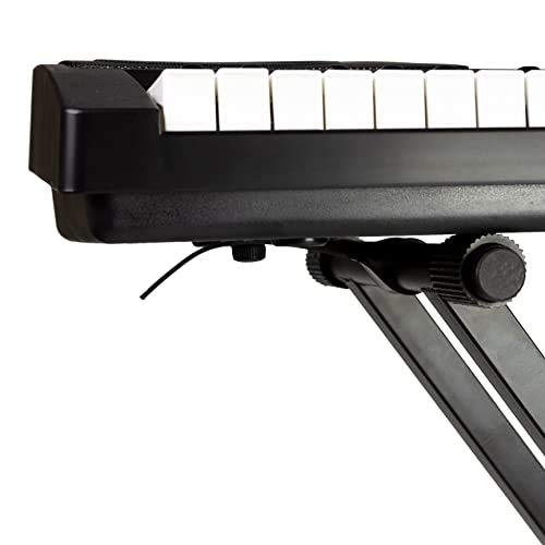 RockJam Adjustable Keyboard Stand with Locking Straps & Quick Release Mechanism