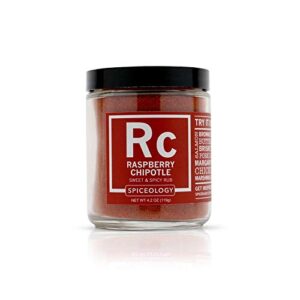 raspberry chipotle - spiceology sweet and spicy rub - all-purpose seasoning - 4.2 ounces