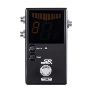 Monoprice Chromatic Pedal Tuner - Black, Normal & True-Bypass Outputs, Easy to Tune Your Bass & Guitars - Stage Right Series