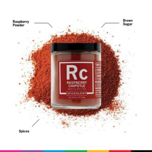 Raspberry Chipotle - Spiceology Sweet and Spicy Rub - All-Purpose Seasoning - 4.2 Ounces