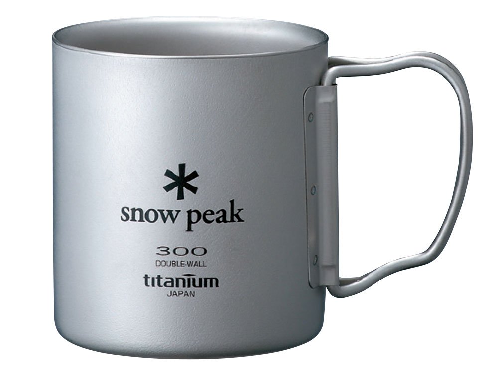 Snow Peak Ti-Double 300 Mug - Titanium Mug - Intended for Daily Use and Camping Sets - 3 x 3.4 in